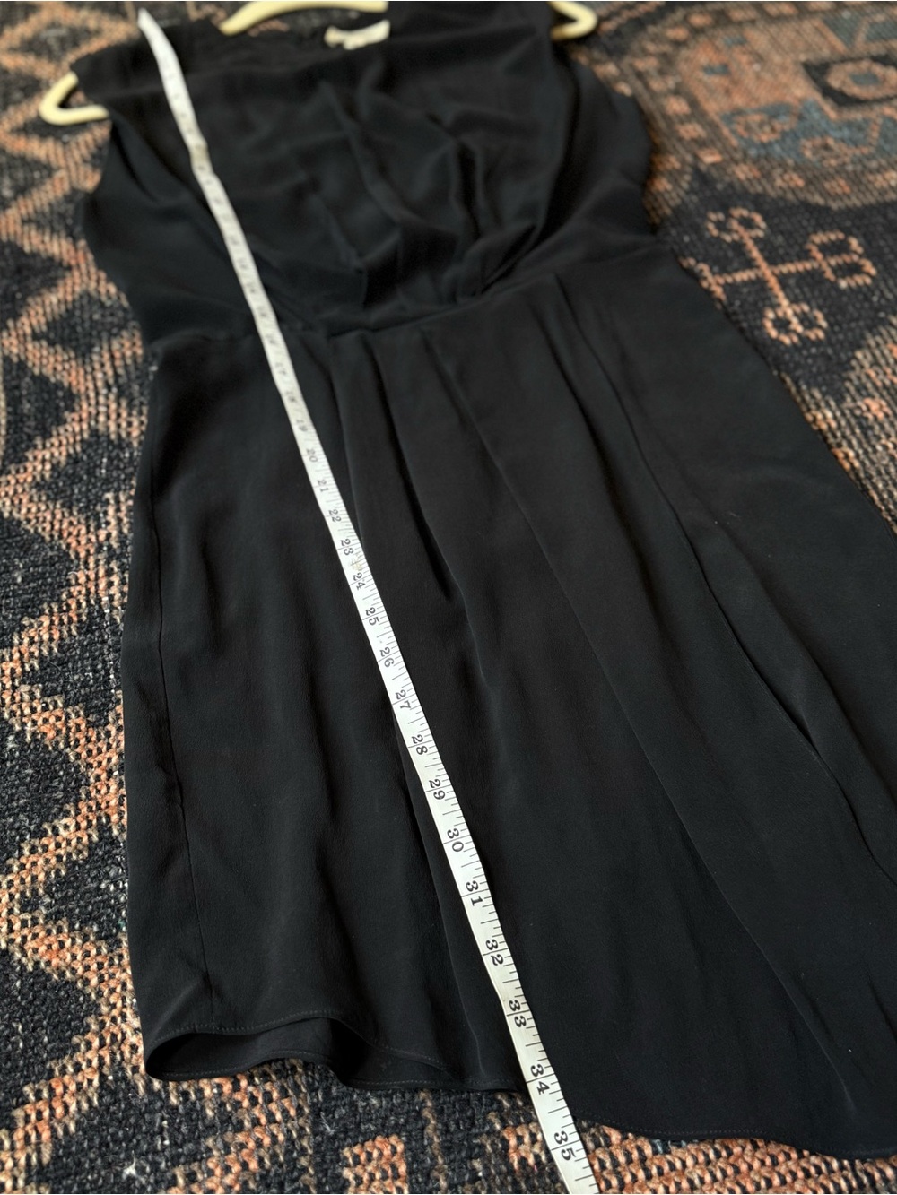 L'AGENCE Black Asymmetrical Pleated silk Dress size 2 - Picture 8 of 10